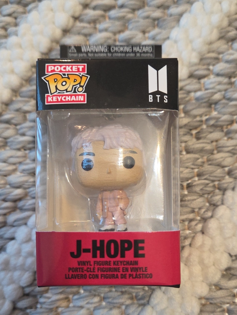 Funko Pocket Pop! BTS J-Hope Keychain - Pink and Black